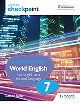 Cambridge Checkpoint Lower Secondary World English (Hodder) textbook cover